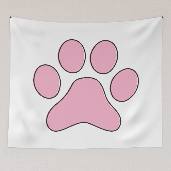 Item preview, Simple Black and Pink - Cute Cat Dog Paw designed and sold by MoePark.