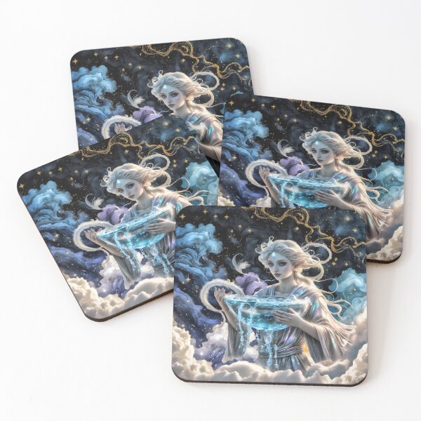Item preview, Aquarius Water Carrier Zodiac Sign designed and sold by NikkiBear67.