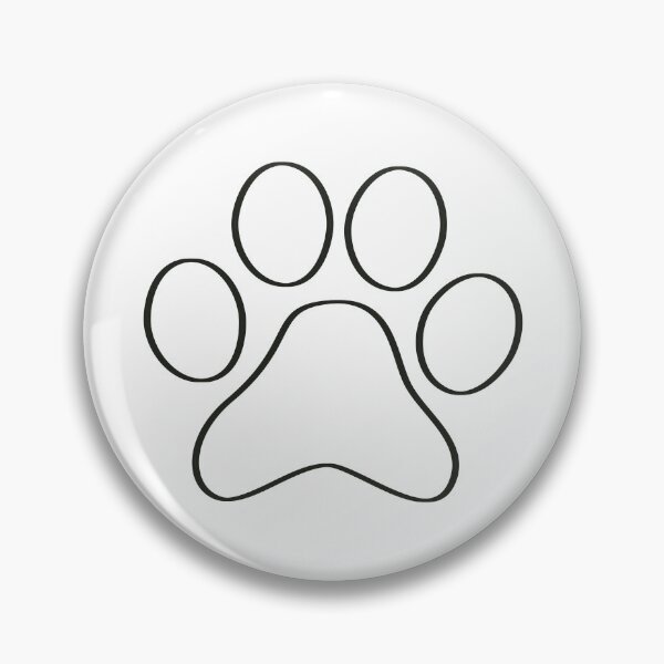 Item preview, Simple Black Outline Only - Cute Cat Dog Paw designed and sold by MoePark.