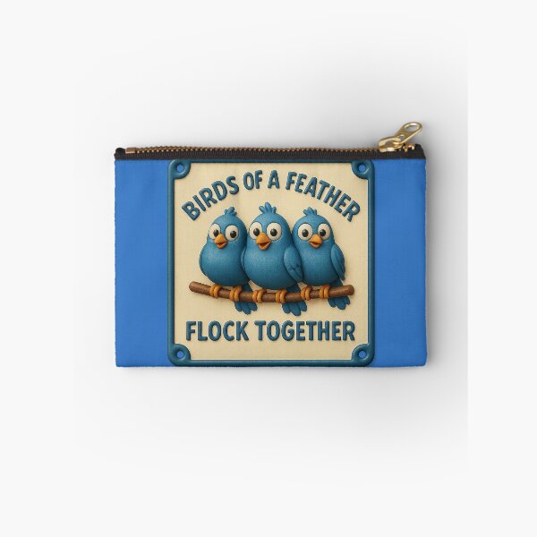 Item preview, Birds of a feather flock together – cartoon wisdom designed and sold by Girih.
