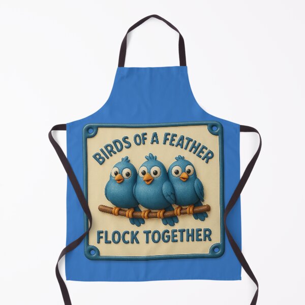 Item preview, Birds of a feather flock together – cartoon wisdom designed and sold by Girih.