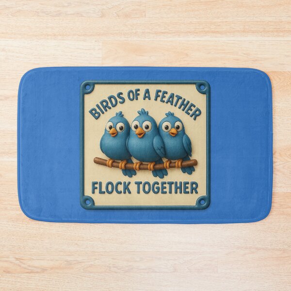 Item preview, Birds of a feather flock together – cartoon wisdom designed and sold by Girih.