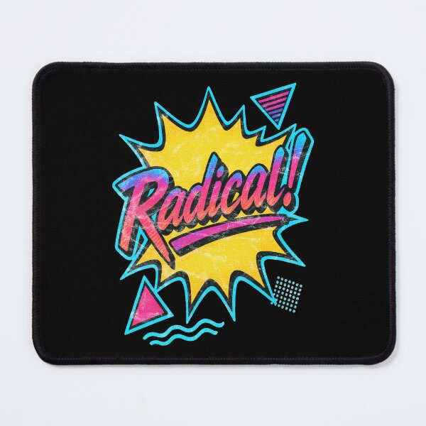 Item preview, RADICAL! A rad 80s design in a vintage worn style! designed and sold by Hiraeth Atelier.