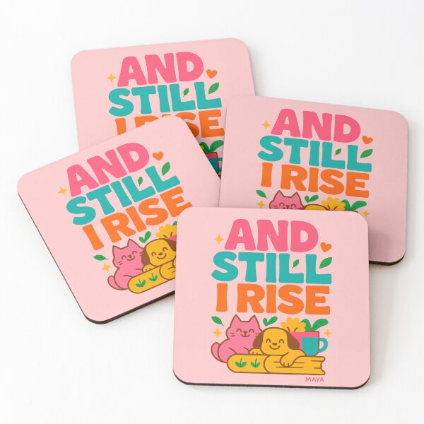 Item preview, And Still I Rise – Cute Empowerment Quote with Pets designed and sold by Cheeky Companions.