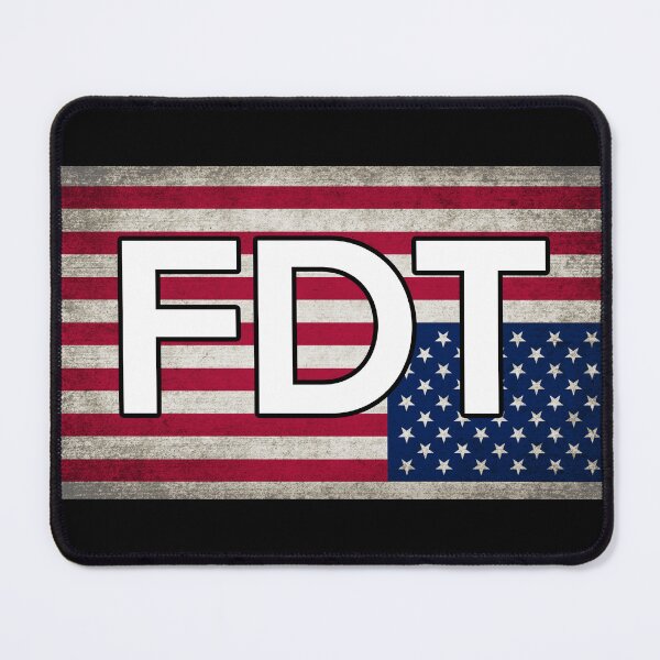 Item preview, FDT Fuck Donald Trump Distress Flag designed and sold by Metro Bionic.