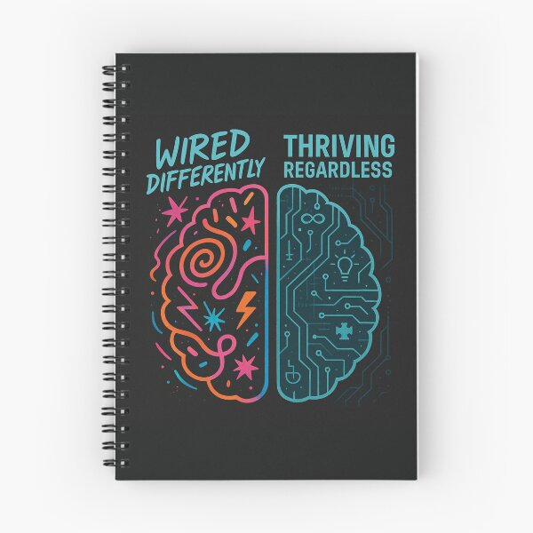 Item preview, Wired Differently - Thriving Regardless - part of the "Neurodivergent & Thriving" collection designed and sold by AnTartstudios.
