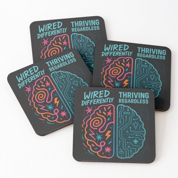 Item preview, Wired Differently - Thriving Regardless - part of the "Neurodivergent & Thriving" collection designed and sold by AnTartstudios.
