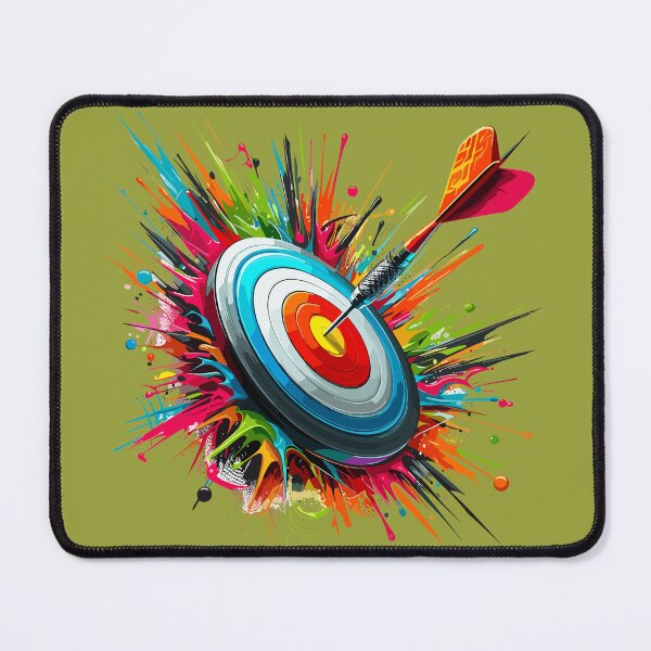 Item preview, Accuracy - colorful dartboard with paint splatters and spray effects. designed and sold by SplashPixel.
