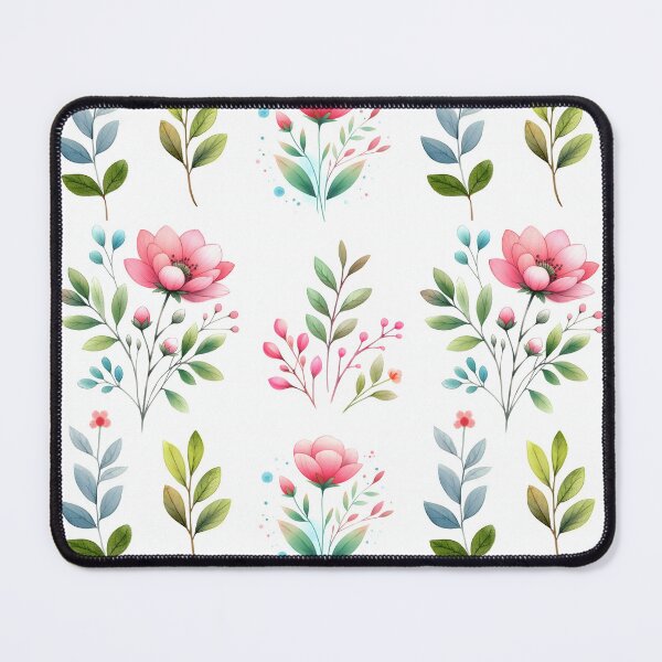 Item preview, Retro watercolor flowers Garden designed and sold by Charmy Design.