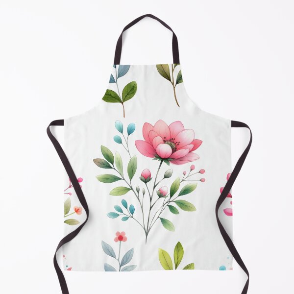 Item preview, Retro watercolor flowers Garden  designed and sold by Charmy Design.