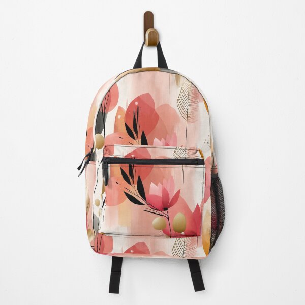 Artikelvorschau, Golden Coral Bloom – Elegantes abstraktes Blumenmuster entworfen und verkauft von Moisky Patterns.