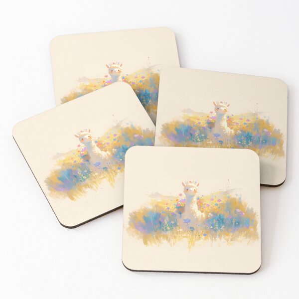 Item preview, Cool Llama in a Floral Meadow designed and sold by WoollenLlama.