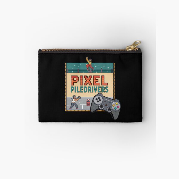Item preview, Pixel Piledrivers Vintage Wrestling Game Tee designed and sold by Lucky Dog Merch.