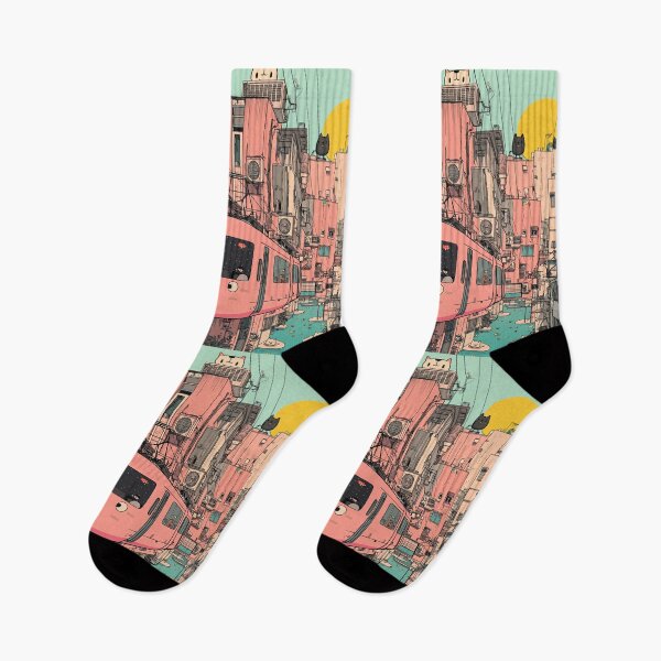 Artikelvorschau, Cat City Express – Yume Kawaii Urban Dream entworfen und verkauft von Bearabilia.