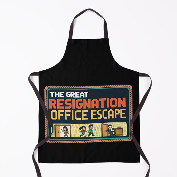 Item preview, The Great Resignation: Office Escape Retro Game Tee designed and sold by Lucky Dog Merch.
