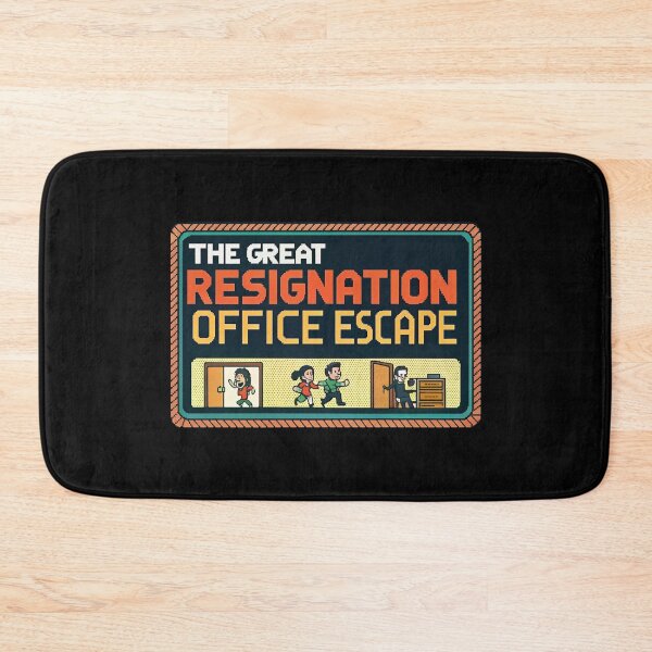 Item preview, The Great Resignation: Office Escape Retro Game Tee designed and sold by Lucky Dog Merch.