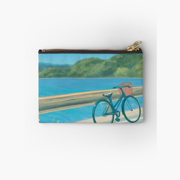 Item preview, Handrawn Anime Bike by the Ocean designed and sold by Cat-and-Panda.