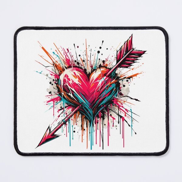 Item preview, Accuracy - arrow bursting through a heart. designed and sold by SplashPixel.
