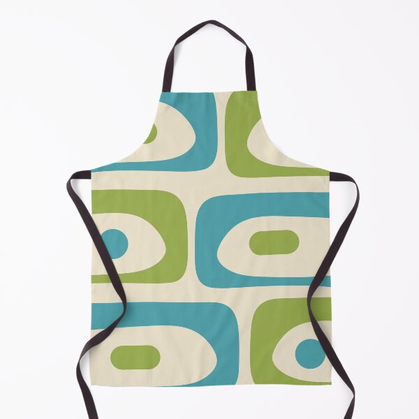 Item preview, Mid Century Modern Minimalist Retro Abstract Piquet Pattern Lime Turquoise Blue designed and sold by kierkegaard.