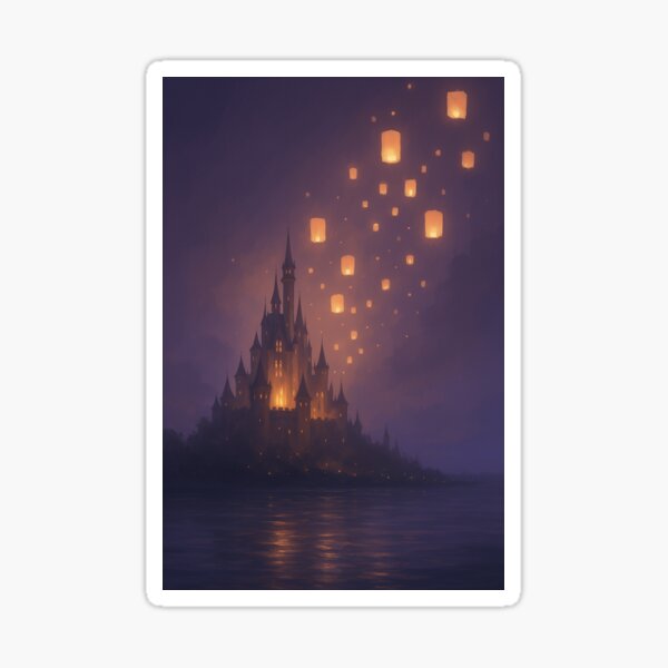 Item preview, Castle of Lanterns – Inspired by Tangled designed and sold by AnaArtwear.