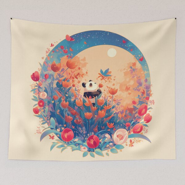 Item preview, Panda in tulip dream designed and sold by WoollenLlama.