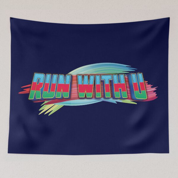 Item preview, Run With U - Mamagama - Eurovision Azerbaijan 2025 -  Eurovision Song Contest - ESC25 - ESC2025 designed and sold by Vision-Tees.