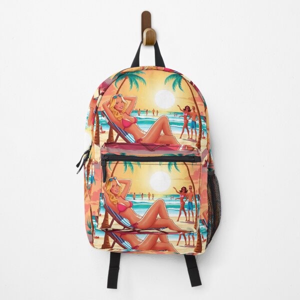 Item preview, Blonde Beauty Sunbathing on the Beach designed and sold by Pigmentra.