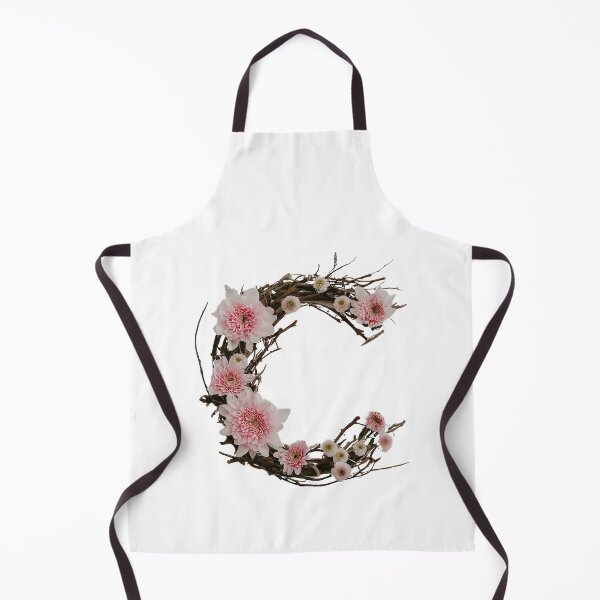 Item preview, Elegant Floral Letter C Design - Pink Botanical Monogram Art 2 designed and sold by Psycho-Crazy.