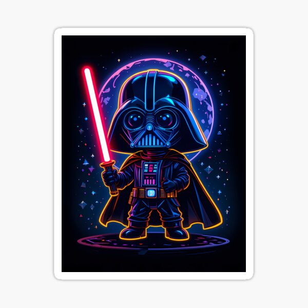 Item preview, Playful Star Wars Galaxy Cartoon Illustration Must-Haves designed and sold by ART ATTACK ZONE.