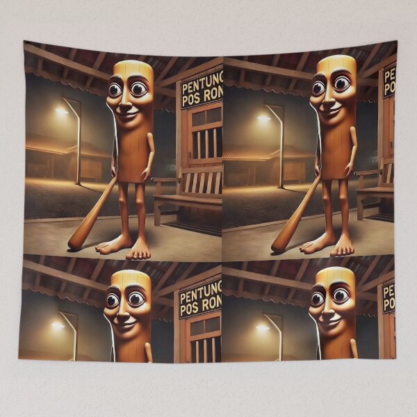 Item preview, Tung Tung Tung Sahur Brainrot Meme designed and sold by EmeraldeaArt.
