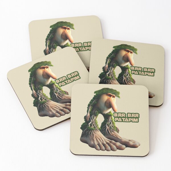 Item preview, Brr Brr Patapim tree monkey with name text designed and sold by EmeraldeaArt.