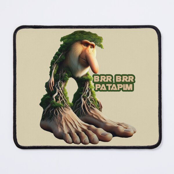 Item preview, Brr Brr Patapim tree monkey with name text designed and sold by EmeraldeaArt.