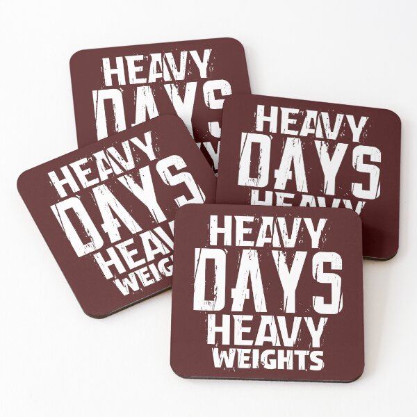 Item preview, Heavy Days Heavy Weights Motivation Gym lover Gift designed and sold by Plant On Demand.