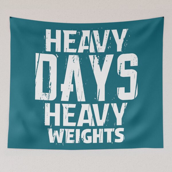 Item preview, Heavy Days Heavy Weights Motivation Gym lover Gift designed and sold by Plant On Demand.