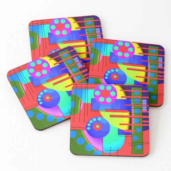 Item preview, Bold Red Abstract Geometric Design designed and sold by Dopamine Glitch.