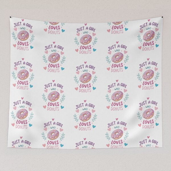 Item preview, Just A Girl Who Loves Donuts – Sweet & Fun Donut Lover Design designed and sold by ThatBBStore.