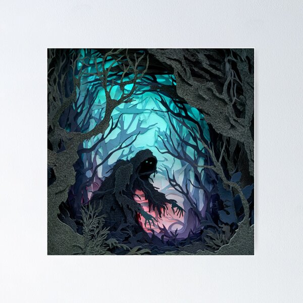 Artikel-Vorschau von Paper Hex: A Witch’s Curse in Cutouts, designt und verkauft von VividDreamsArt.