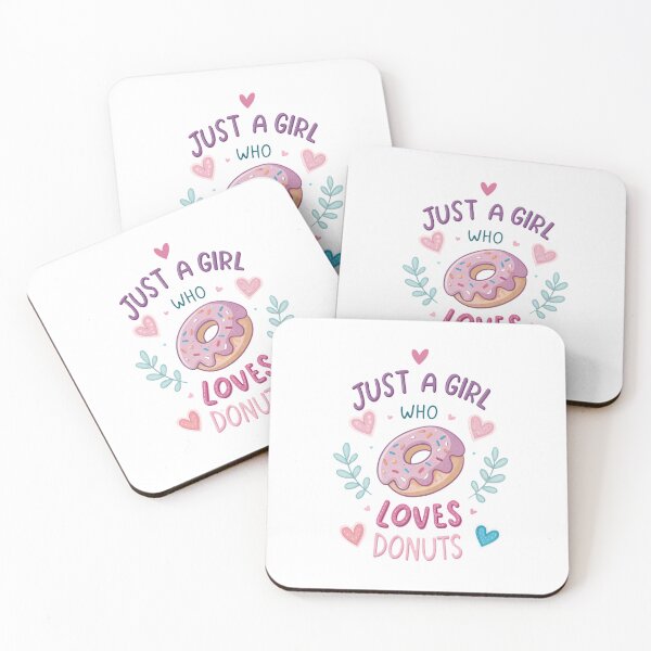 Item preview, Just A Girl Who Loves Donuts – Sweet & Fun Donut Lover Design designed and sold by ThatBBStore.