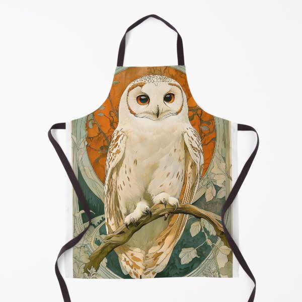 Aperçu de l'œuvre Illustration artistique de hibou sur fond de nature créée et vendue par Artessie.