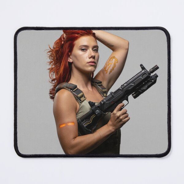 Item preview, Scifi Woman Cyberpunk outfit with fantasy gun RPG Gaming designed and sold by Vintage Designs +.