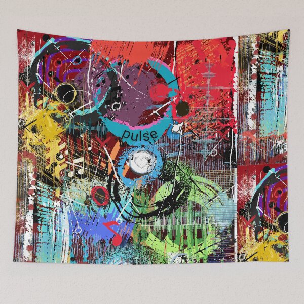 Item preview, Pulse of Sound and Chaos – Abstract Music-Inspired Digital Art ❤️ designed and sold by Art With Impact – Statement Art & Apparel for Deep Thinkers.