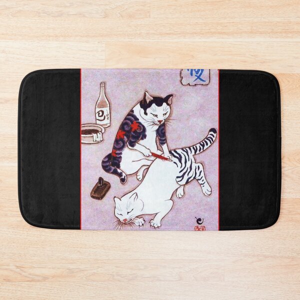 Item preview, Japanese tattoo cat designed and sold by FotoLibreStudio.
