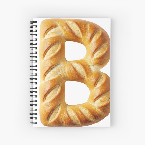 BREAD LETTER B Spiral Notebook