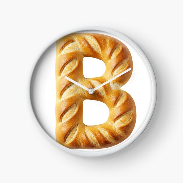 BREAD LETTER B Clock