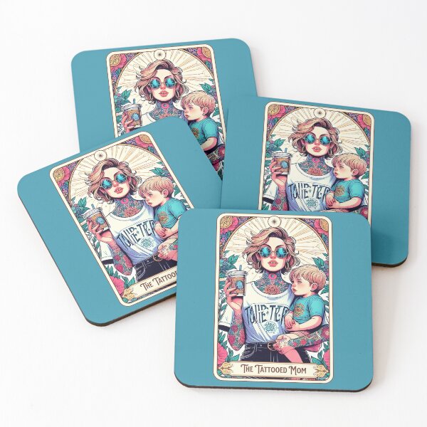 Item preview, Inked Mom, Tattooed Mom, Tattoo Mama, Witchy Mama, Tarot Card, Inked Moms Club, Mothers Day, Gift for Mom designed and sold by matchakpop.