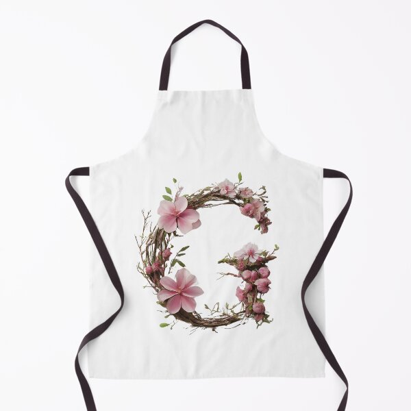 Item preview, Floral Letter G Art Print - Pink Flower Alphabet Monogram 2 designed and sold by Psycho-Crazy.