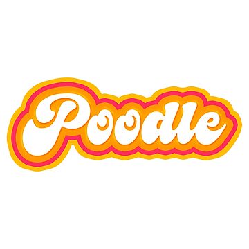 Artwork thumbnail, Poodle In Fun Colors For Poodle Lovers by K9ish