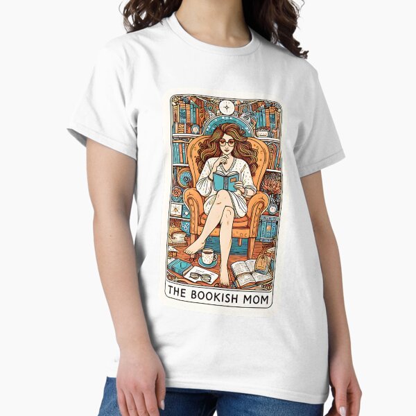 Vista previa del artículo con la obra «Mamá estudiosa, Mamá estudiosa, Mamá bruja, Carta del Tarot, Club de Madres Estudiosas, Día de la Madre, Regalo para Mamá, BookTok, Romances, Amante de los libros, Adicta a los libros», diseñado y vendido por matchakpop.