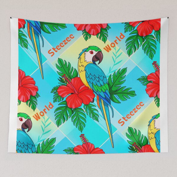 Item preview, Tropical Parrot Design by Steezee World  designed and sold by SteezeeStore.