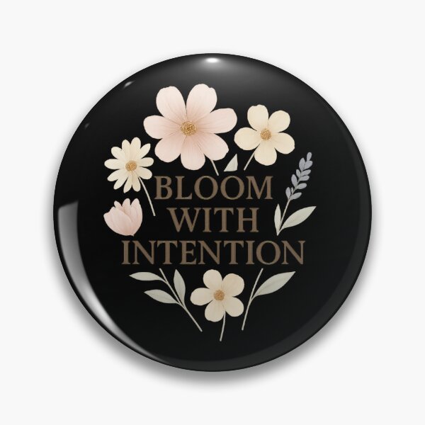 Item preview, Bloom With Intention – Watercolor Botanical Quote T-Shirt designed and sold by ALITOPRINCE.
